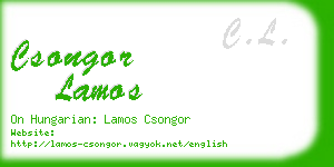 csongor lamos business card